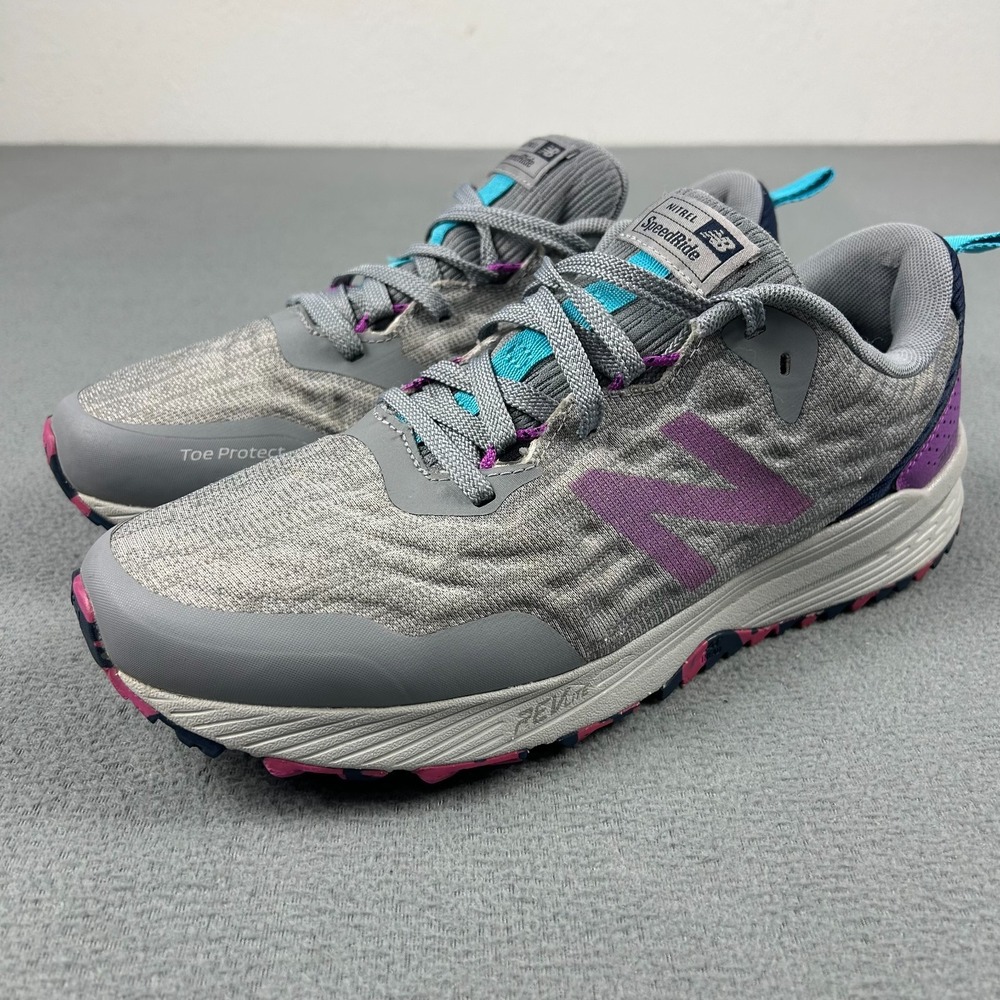New Balance Nitrel V3 Running Shoes Womens 11 Gray Purple Jogging Sneakers
